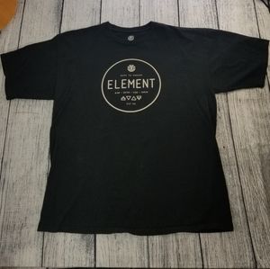Element Black Graphic Logo Tee